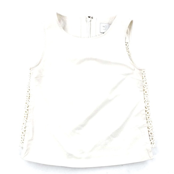 HD in Paris white top with cotton lace design. - Picture 3 of 6